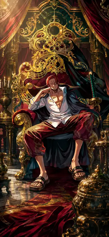 Shanks — Throne phone wallpaper preview